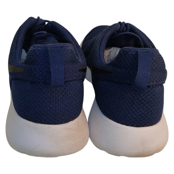Nike Roshe Run Mens Midnight Blue Mesh Running Sneakers - Size 12 - Picture 3 of 5
